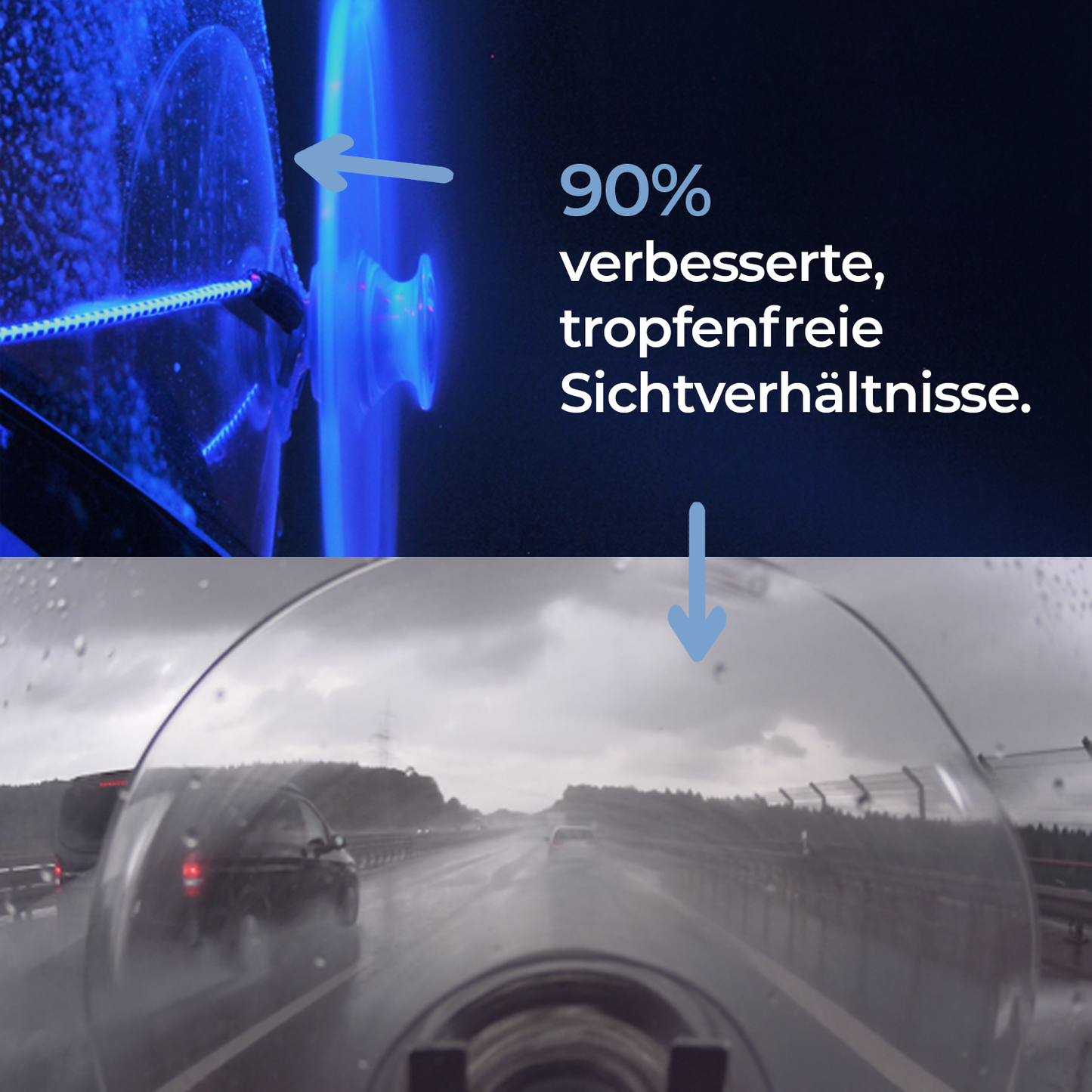 Watroprop: Der "Scheibenwischer" für Motorradfahrer